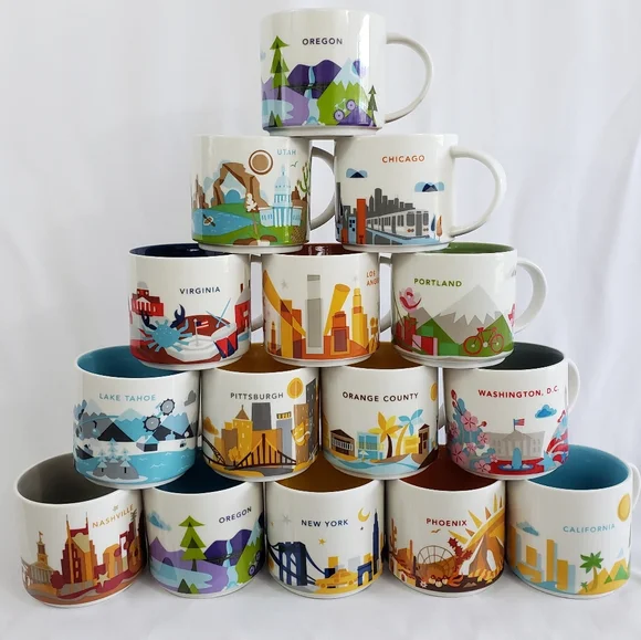 Starbucks You Are Here collection - see sizes for availability! - Picture 1 of 8